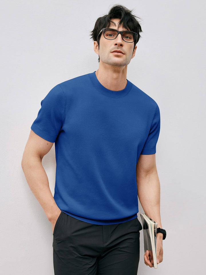 VOGUE™ - Short Sleeve Knitted T-Shirt