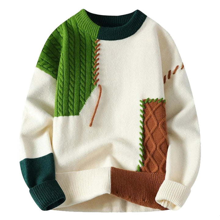 VOGUE™ - Cozy Patchwork Sweater