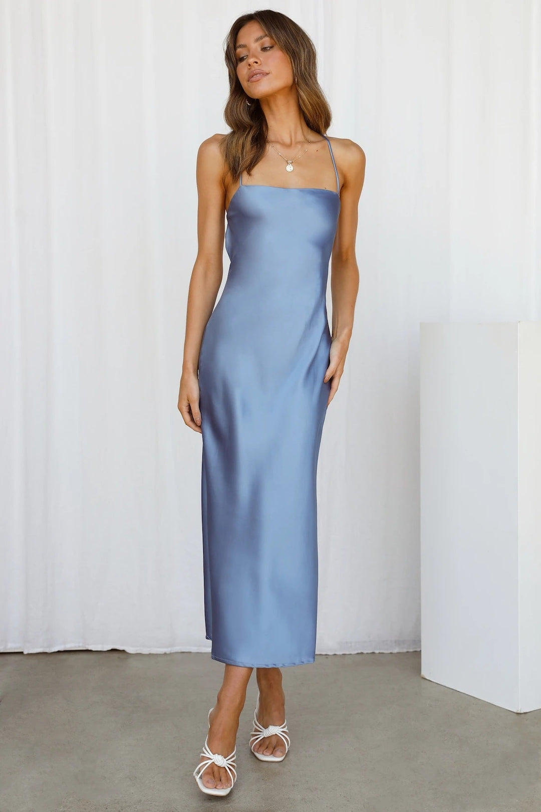 VOGUE™ - Elegant Satin Dress